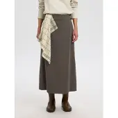 Selected Portefeuille Jupe Longue Femme Marron 42