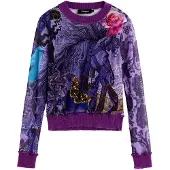 Desigual T-shirt 'M. C. Lacroix' violet foncé / rose