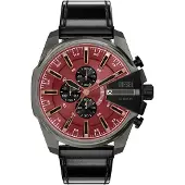 Diesel Montre digitale gris / lie de vin / noir