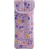 Cath Kidston Étui jaune / vert pastel / violet / violet foncé