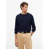 Tommy Hilfiger Ceinture 'Flag Plaque' noir / argent
