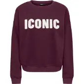 ONLY Sweat-shirt cyclamen / blanc