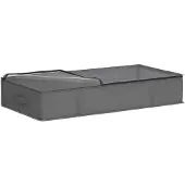 vidaXL Boîte de rangement avec fenêtre transparente, anthracite