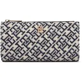 Tommy Hilfiger Porte-monnaies 'JACQUARD' bleu marine / blanc