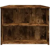 vidaXL Table basse chêne fumé 102x55x42 cm Bois composite