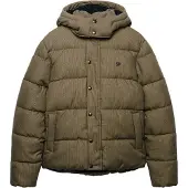 Superdry Homme Doudoune à Capuche à Carreaux Premium Brown Taille: M