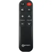 Geemarc Telecom TV5 - Télécommande - 7 boutons - noir