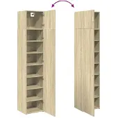 vidaXL Armoire haute Étroite Chêne Sonoma 45x42,5x225 cm Matériau dérivé du bois