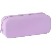 APLI Trousse à crayons "Nordic", violet, avec fermeture éclair, silicone, 18416