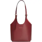 Tommy Hilfiger Sac cabas pour femmes , modèle moderne, petite taille, couleur rouge (bordeaux velours), taille unique