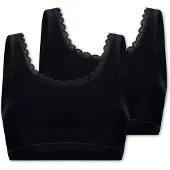 Schiesser Soutien-gorge ' Cotton Lace ' noir