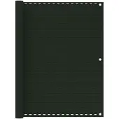 vidaXL Écran De Balcon Vert Foncé 120x300 Cm Pehd
