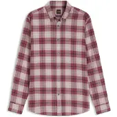 BOSS pour homme. 50569719 Chemise Rickert à carreaux rouge (S), Casuel, Coton, Manche longue