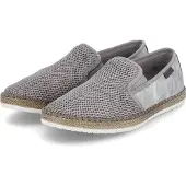Rieker Chaussures pour femmes : chaussures basses, mocassins, pantoufles, couleur gris, style décontracté