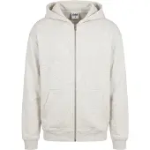 Urban Classics Tb7284 Full Zip Sweatshirt Blanc S Homme