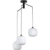 Eglo Mantunalle Lustre contemporain 3 Luminaires Acier Noir Pendentifs