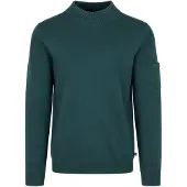 Suitable Pull Col Roulé Canes Vert Foncé