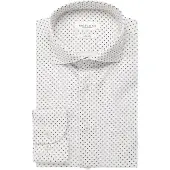 Profuomo Slim Fit Chemise blanc, Micro-motif