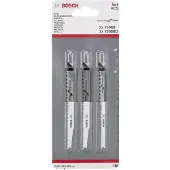 Bosch Powertools Jeu de lames de scie sauteuse, 3 pièces