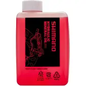 Shimano Huile de frein minérale - - Rouge - 500 ml - Performance optimale - Sécurité accrue