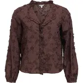 Object Col En V Brodé Blouse