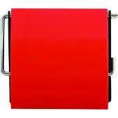 Spirella Porte Rouleau Papier Wc Mural PS et Acier chrom? Rouge