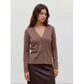 Vero Moda Cardigan 'VMMille' chocolat