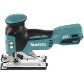 Makita Scie sauteuse à mouvement pendulaire sans fil DJV 181 RFJ 18 V sans balais + 2 batteries 3,0 Ah + chargeur + Makpac