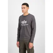 Alpha industries T-Shirt gris foncé / blanc