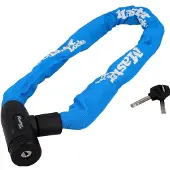 Master Lock chaîne en acier serrure à clé intégrée bleu 90 m