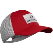 Compressport Casquette Trucker 6P Rouge Blanc