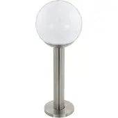 Eglo NISIA-C, Borne lumineuse extérieure, Acier inoxydable, Plastique, Acier inoxydable, IP44, I, Blanc