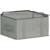 vidaXL : Boîtes de rangement avec fenêtre transparente, lot de 6, 33,6 L