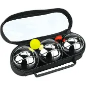 Get & go Ensemble Jeu De Boules IV 3 Boules Argenté COC 52JP-COC-Uni
