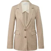 Comma Blazer beige / beige foncé