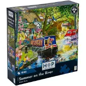 The House of Puzzles Maison des Puzzles Puzzle L'été sur la rivière 1000 Teile Puzzle