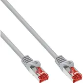 InLine 76440 Câble patch, S/FTP (PiMf), Cat.6, 250MHz, PVC, cuivre, gris, 40m