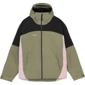 Armada - Veste imperméable et respirante - Ansel 2L Shell Jacket Swamp Black Icee Rose en Nylon - Taille L - Kaki