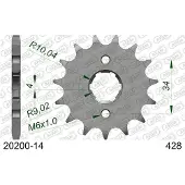 Afam Pignon avant standard en acier - 428