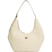 Tommy Hilfiger Sac bandoulière 'Flag Plaque Slouch Hobo' crème