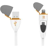Xtrememac Câble Universel Plat 1,1 m Blanc