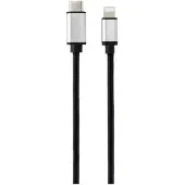 Renkforce Câble de connexion USB pour téléphone portable [1x USB 3.0 mâle C - 1x Apple Lightning mâle] 1.00 m Black (RF-4353446)