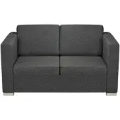 vidaXL Ensemble de canapés en deux parties, tissu gris foncé