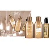 Redken Coffret de Noël All Soft : Shampooing 300 ml + Après-shampooing 300 ml + Huile All Soft Argan-6 100 ml