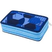 Herlitz 400205859, Trousse souple pour crayons, Polyester, Bleu, Motif, Intérieur, Garçon/fille