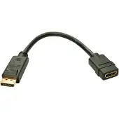 Lindy Câble Convertisseur Passif Displayport 1.4 Vers Hdmi Displayport Vers Hdmi