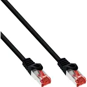 InLine 76440S Câble patch, S/FTP (PiMf), Cat.6, 250MHz, PVC, cuivre, noir, 40m