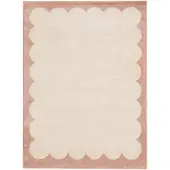 FRAAI Volero - Tapis lavable – Myrre Rose/Blanc - 230x330cm