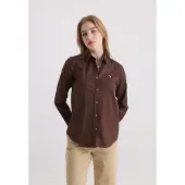 Felix Hardy Chemisier marron