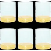 Hubsch Verres à boire jaunes - set de 6 pièces